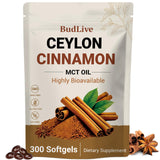 BudLive envase frontal de Ceylon Cinnamon con información clara y beneficio de duración