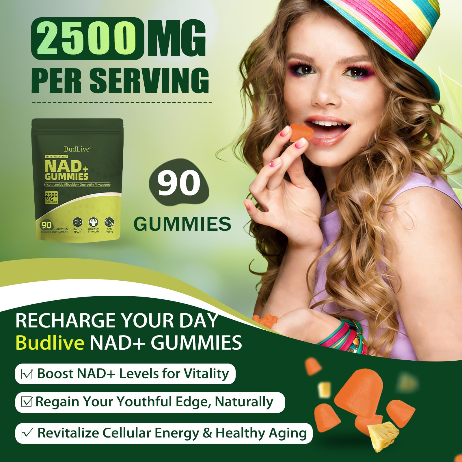 BudLive embalaje lateral con información nutricional legible