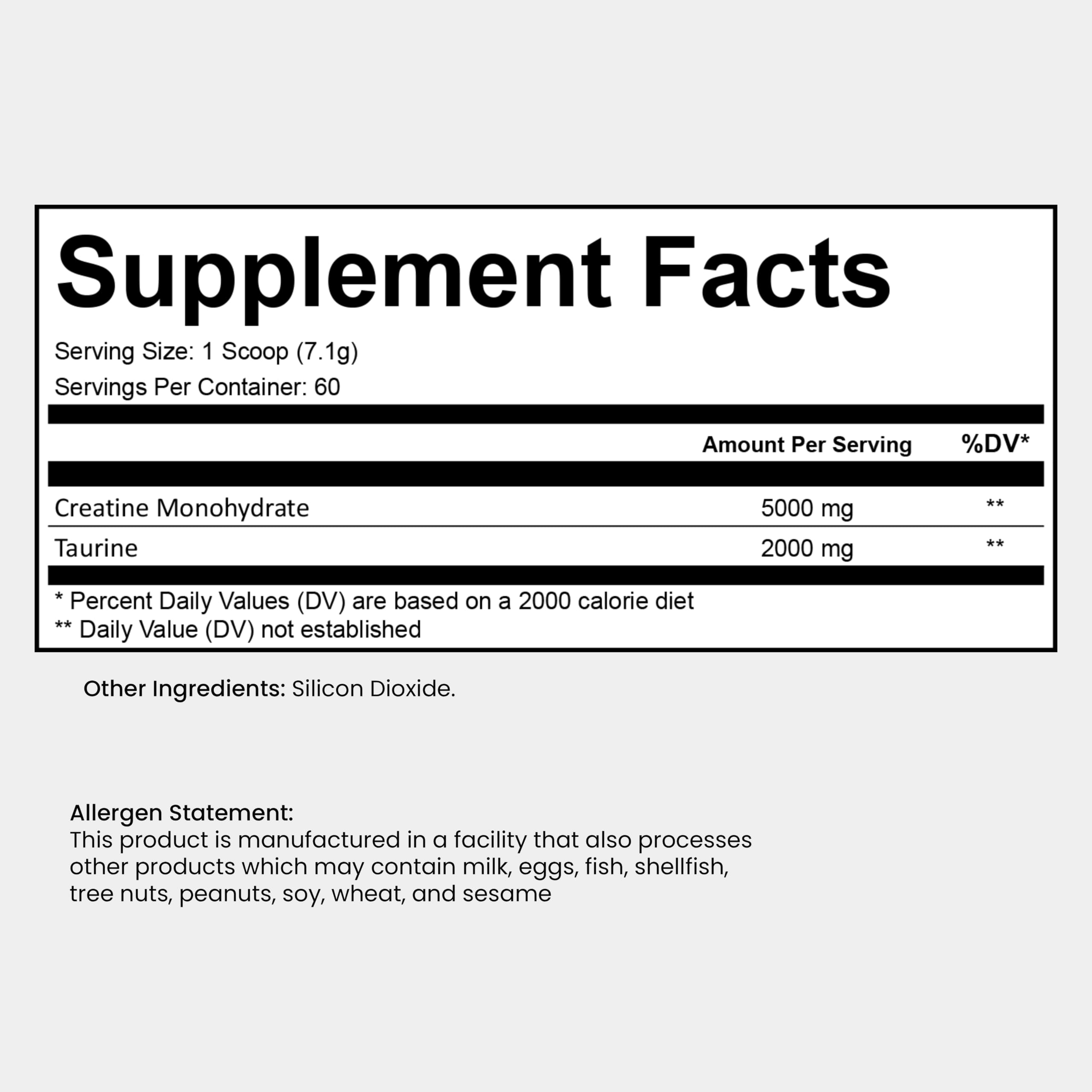 Bugfe etiqueta con información nutricional y dosificación visible