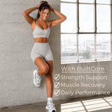 BuiltCore gominolas en bol antes de entrenamiento, preparación cómoda y rápida