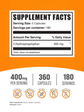 BulkSupplements cápsula abierta destacando pureza y formulación