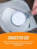 BulkSupplements AAKG comparativa de tamaño del paquete para duración