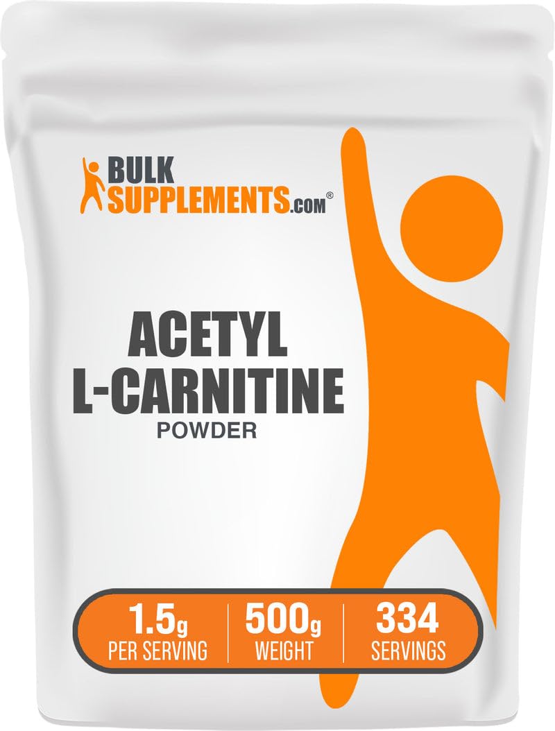 BulkSupplements envase frontal de ALCAR HCl, confianza en calidad