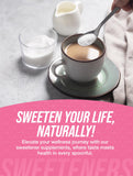 BulkSupplements aspartame disuelto en café demostrando dulzor sin calorías adicionales