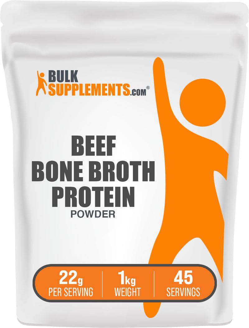 BulkSupplements envase delantero del producto mostrando formato y beneficio de proteína