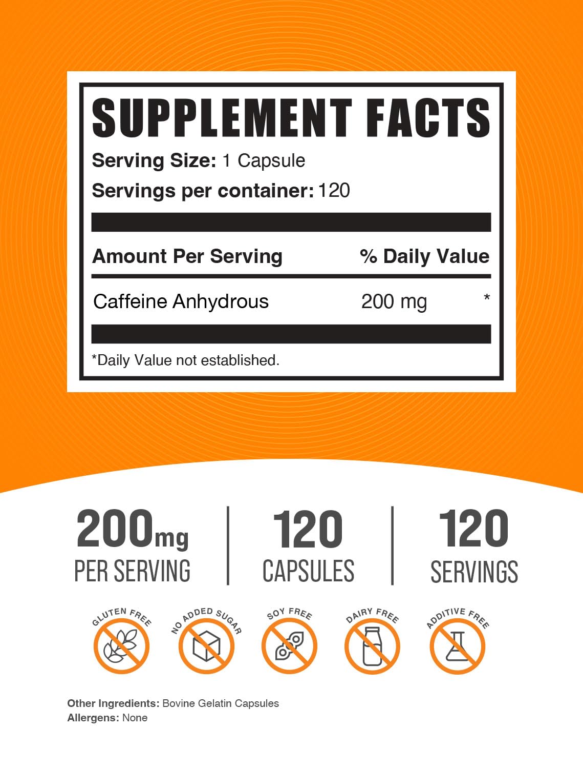 BulkSupplements bote abierto con cápsulas ordenadas para fácil toma