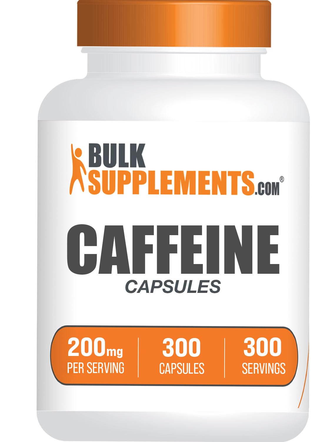 BulkSupplements frasco frontal con 300 cápsulas y ventaja de suministro prolongado