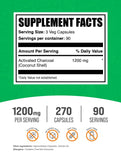 BulkSupplements primer plano de cápsulas negras mostrando textura y pureza