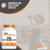 BulkSupplements cápsulas dentro del bote abiertas para visualización del contenido