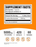 BulkSupplements cápsulas en mano para tomar sin mezclar, fácil consumo