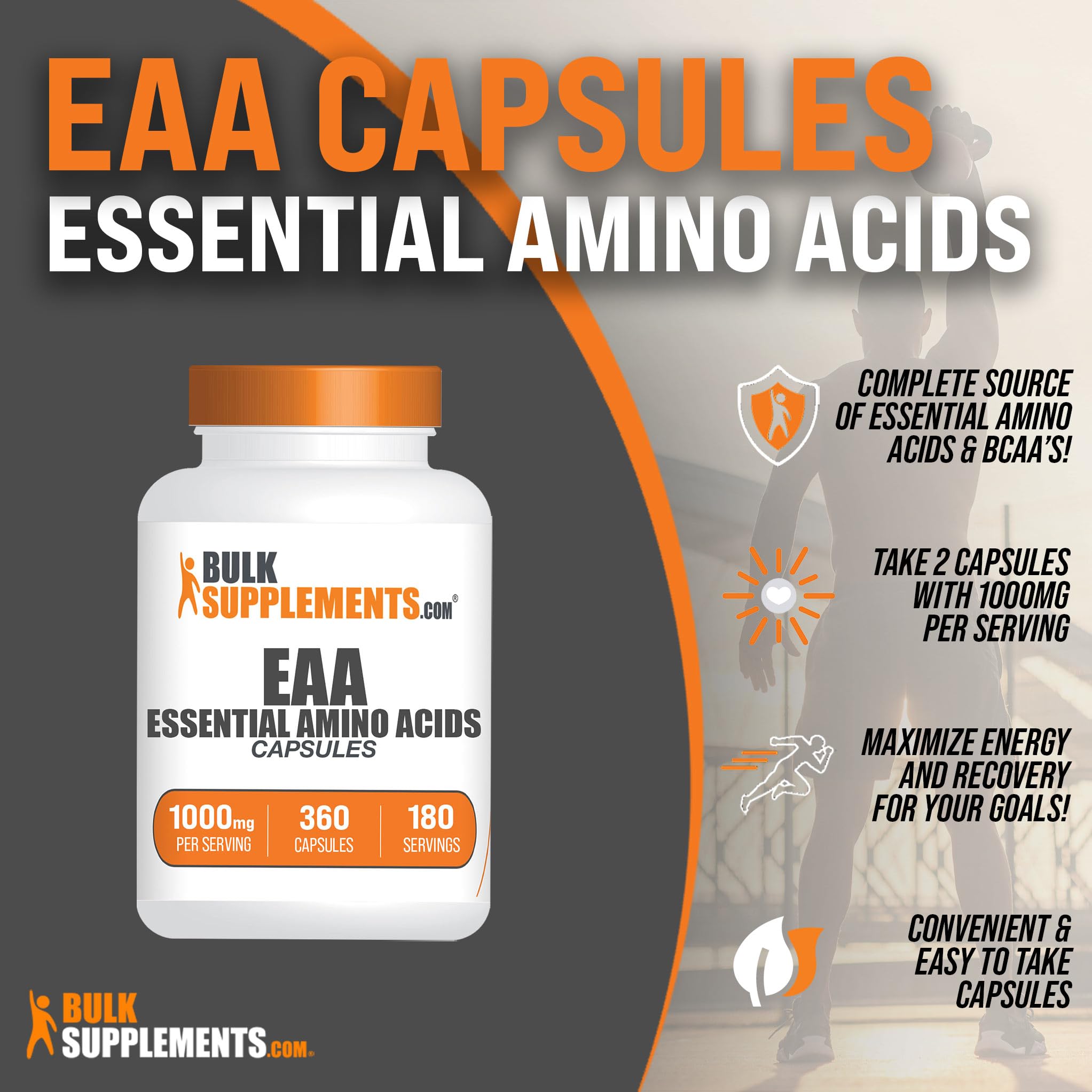 BulkSupplements detalle de cápsulas para ver textura y facilitar ingestión rápida