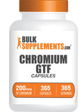 BulkSupplements frasco frontal con cápsulas y etiqueta clara, calidad y conveniencia