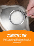 BulkSupplements comparación de tamaño 250 g para visualización de porciones