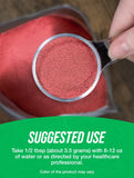 BulkSupplements cucharita con porción para comparar tamaño y control de dosis