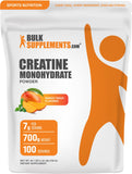 BulkSupplements envase frontal creatina mango tango, conveniencia y claridad