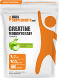 BulkSupplements frente del empaque mostrando tamaño y sabor, confianza en calidad