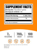Detalle de polvo micronizado BulkSupplements mostrando textura fina y fácil disolución