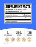 BulkSupplements textura del polvo de D‑Mannose para mezclas homogéneas