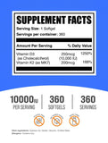 BulkSupplements primer plano de cápsula blanda mostrando textura y facilidad de tragar