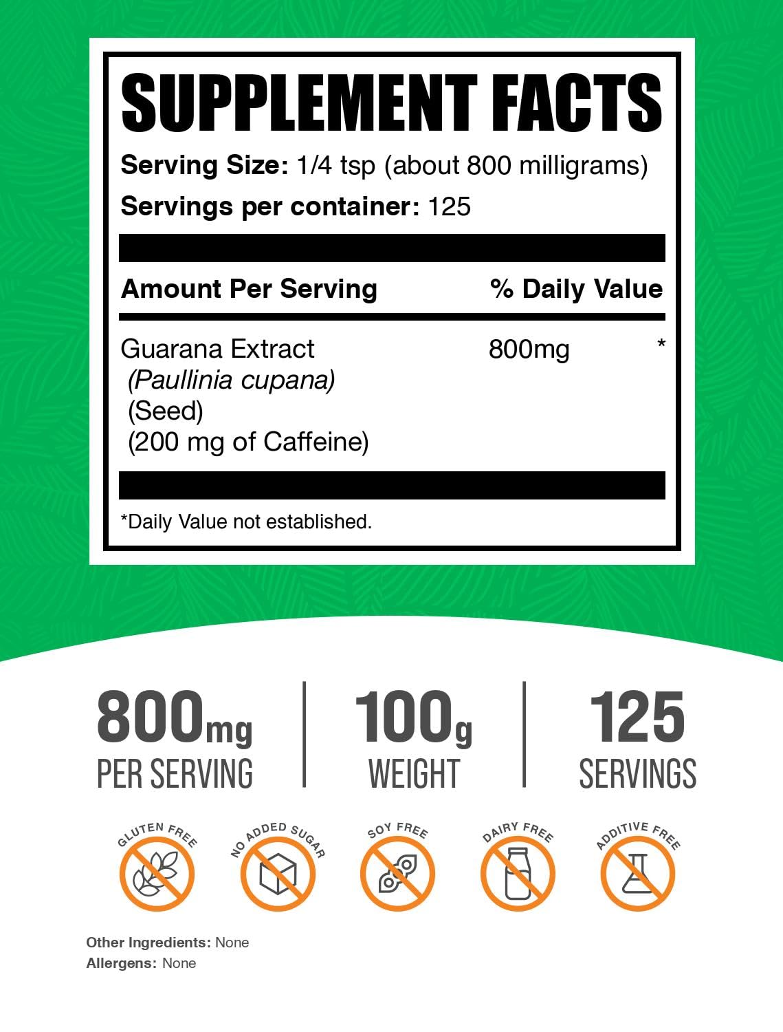 BulkSupplements textura del polvo de guaraná en primer plano para mezcla fácil