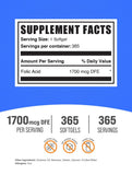 BulkSupplements primer plano de softgel brillante que facilita la deglución