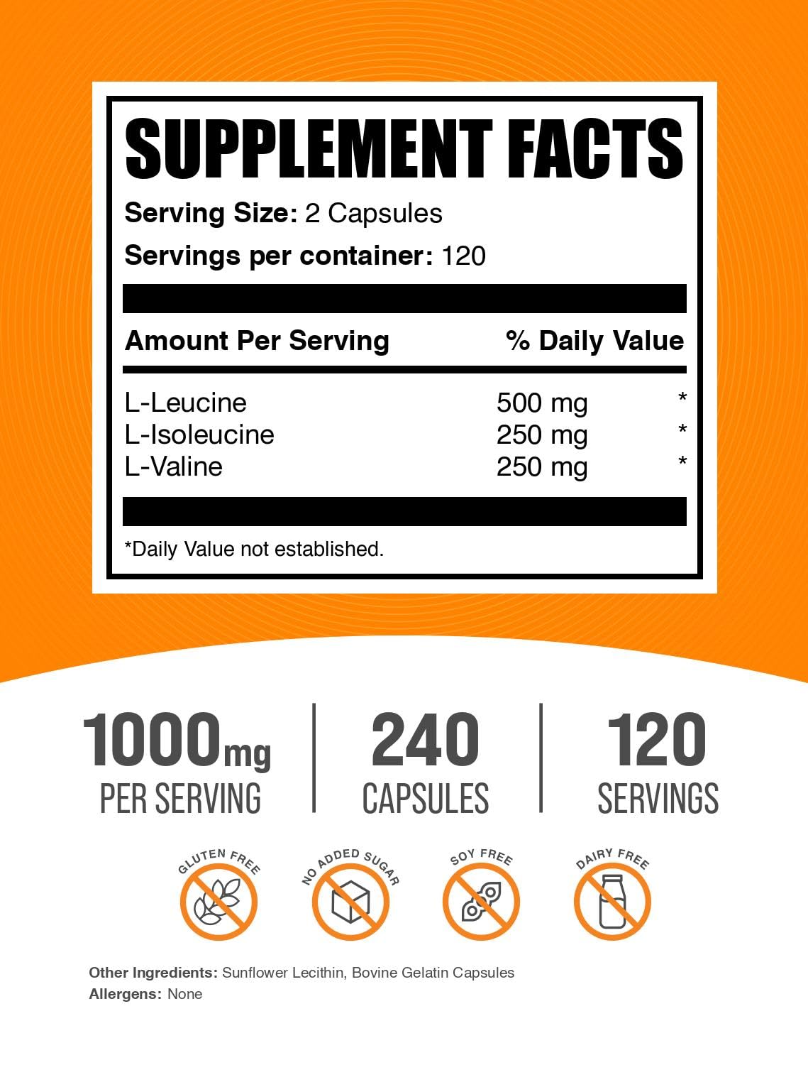 BulkSupplements primer plano de una cápsula para apreciar textura y facilidad de ingestión