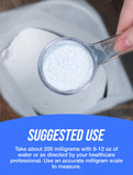 BulkSupplements cuchara con polvo DIM para comparar tamaño y medir dosis