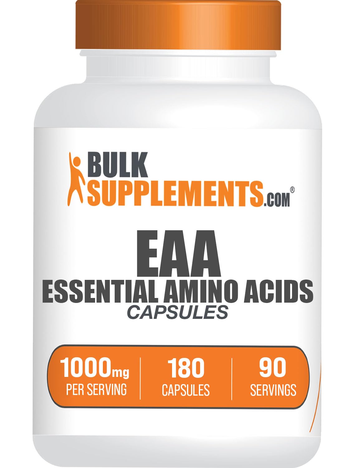 BulkSupplements envase frontal del producto, fácil identificación y confianza