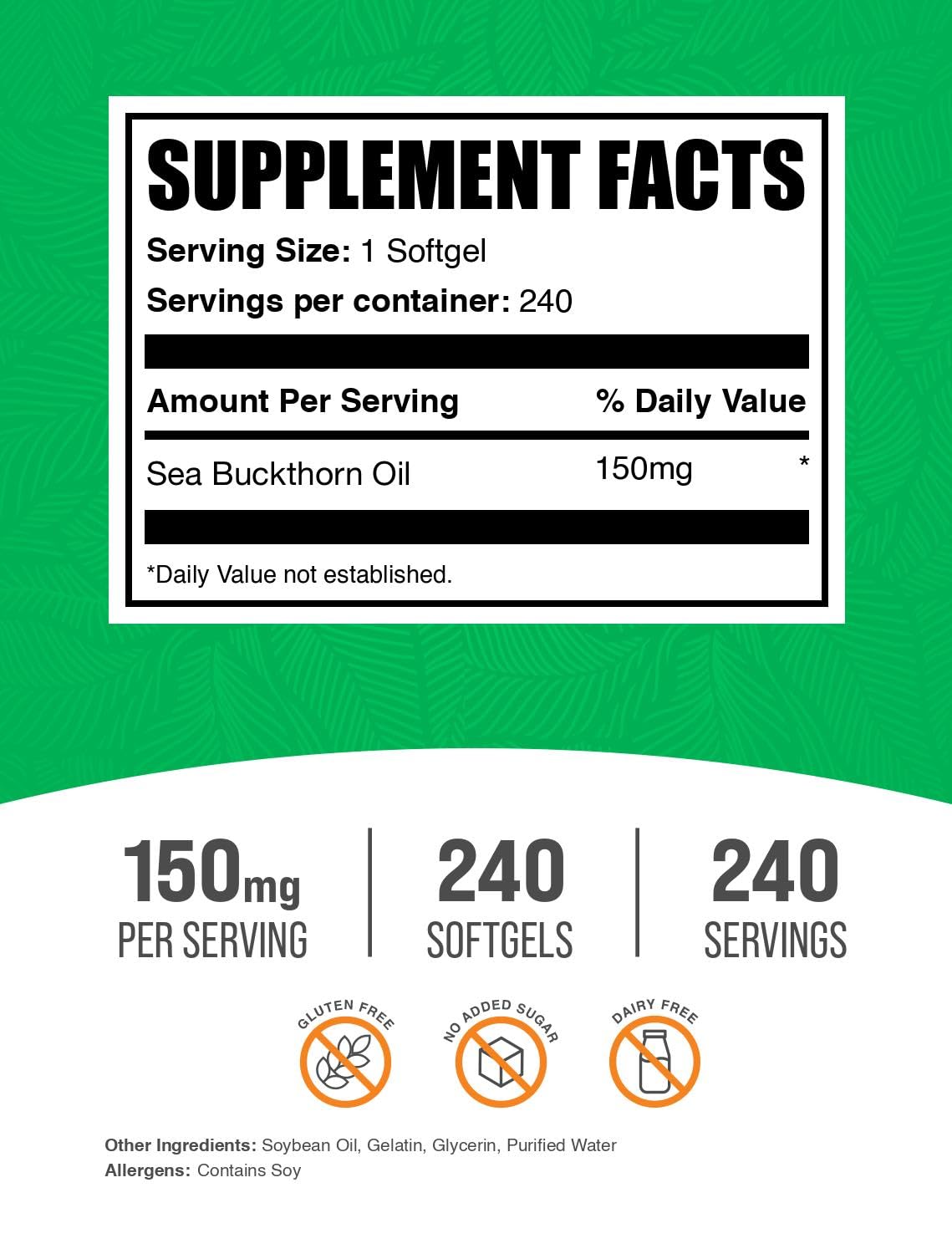BulkSupplements detalle de cápsula blanda mostrando textura y pureza