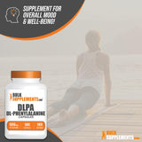 BulkSupplements detalle de etiqueta DL-Phenylalanine con información de ingredientes