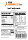 BulkSupplements etiqueta nutricional detallada mostrando transparencia y calidad