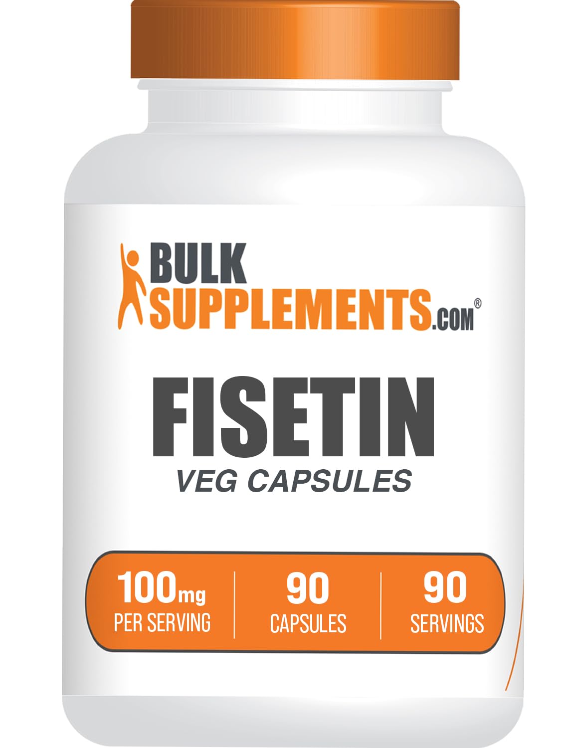 BulkSupplements frasco frontal del producto mostrando etiqueta clara y ventaja de dosificación