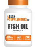 BulkSupplements frasco frontal del producto mostrando cantidad y etiqueta, aporta confianza