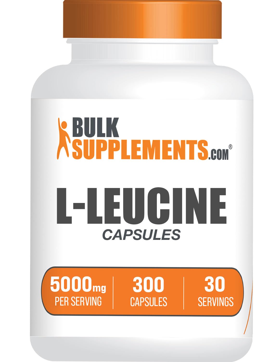 BulkSupplements envase frontal mostrando 300 cápsulas y claridad de etiqueta