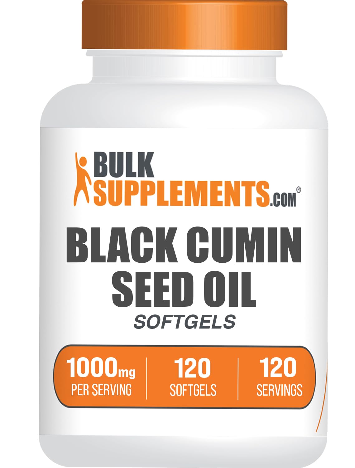 BulkSupplements frontal del envase mostrando 120 cápsulas y marca