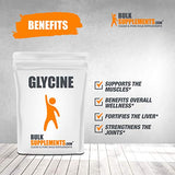 BulkSupplements polvo de glicina mezclado en batido práctico y sin sabor