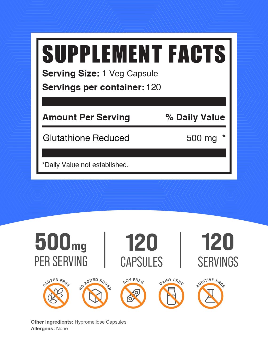 BulkSupplements primer plano de cápsula para ver textura y tamaño beneficiosa