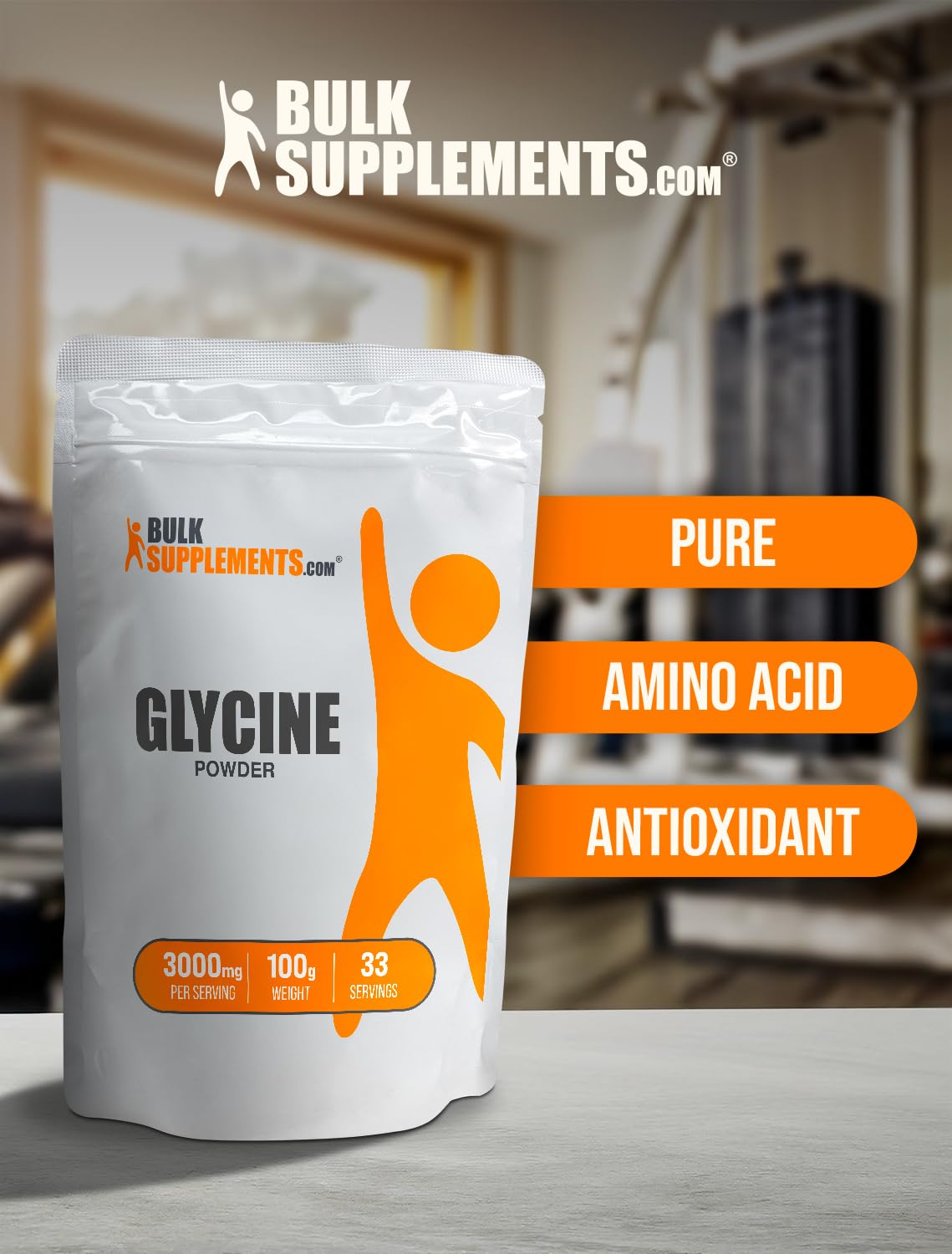 BulkSupplements etiqueta con información de cGMP y dosis clara