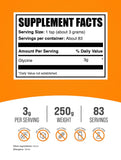 BulkSupplements polvo de glycine de textura fina, fácil de mezclar