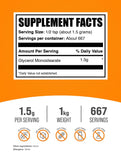 BulkSupplements primer plano de la textura en polvo para mezcla homogénea y fácil disolución