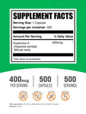 BulkSupplements cápsula abierta detalle del contenido, textura y pureza visible