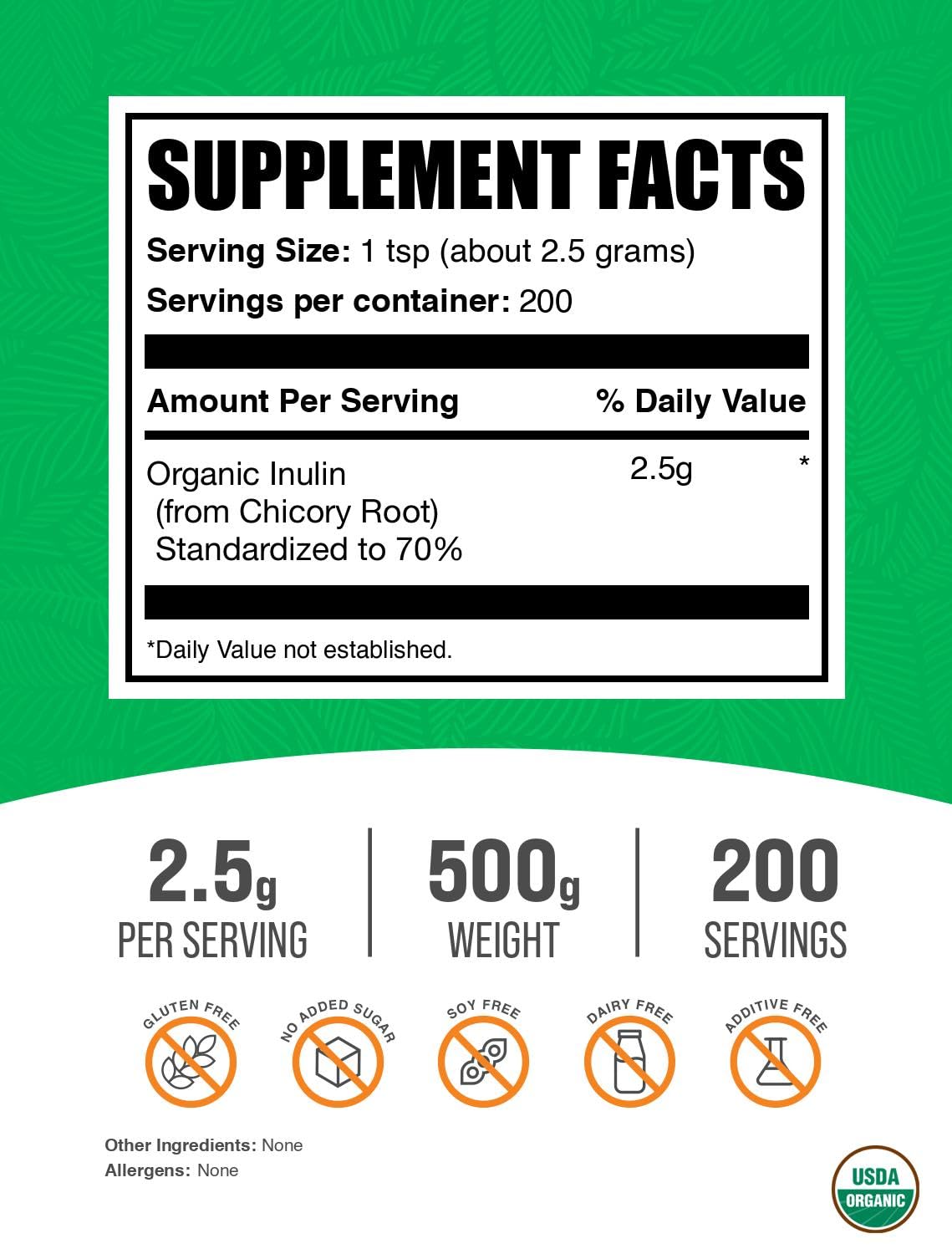 BulkSupplements detalle de la textura en polvo, mezcla homogénea