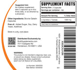 BulkSupplements primer plano de cápsulas claras y textura uniforme