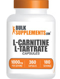 BulkSupplements frasco frontal mostrando 360 cápsulas y conveniencia