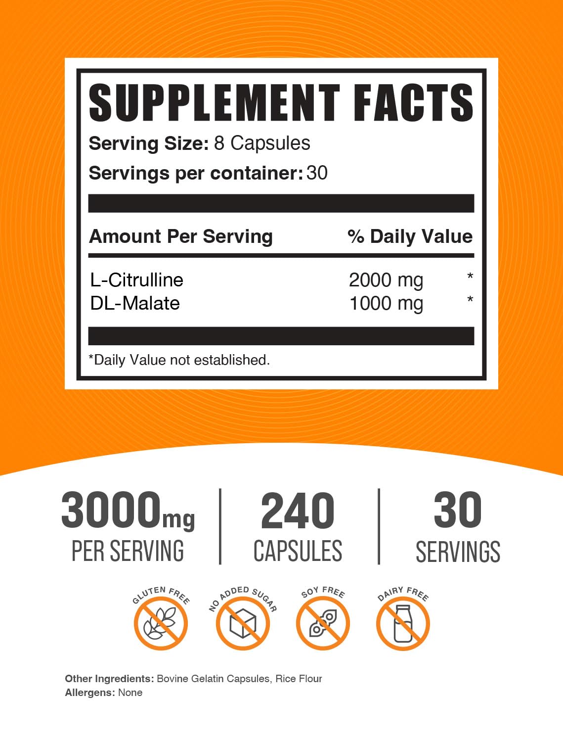 BulkSupplements detalle de cápsulas apiladas que muestra textura y dosificación práctica