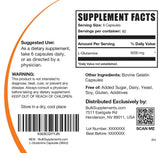 BulkSupplements frasco abierto con cápsulas destacando transparencia y cantidad
