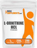 BulkSupplements envase frontal mostrando etiqueta y cantidad 250 g, confianza de calidad