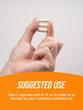 BulkSupplements persona tomando cápsulas de L-Serine tras ejercicio para conveniencia