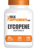 BulkSupplements envase frontal de licopeno 120 softgels, presentación clara