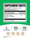 BulkSupplements polvo de Tongkat Ali primer plano textura fina y pureza